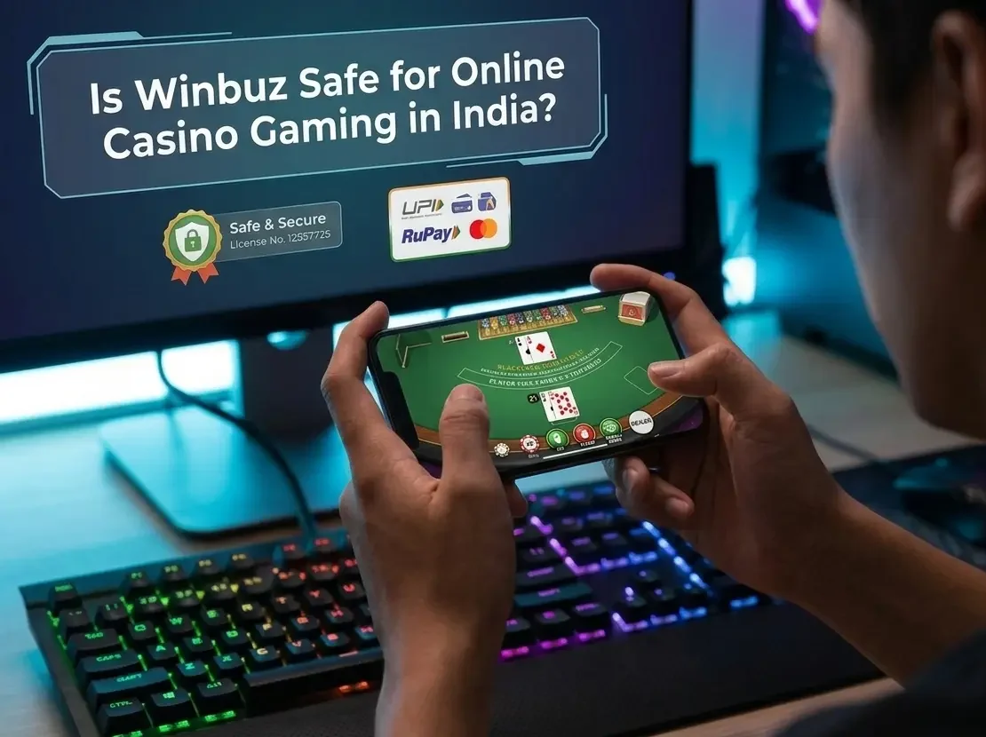 Winbuz online casino gaming safety in India secure gaming platform interface