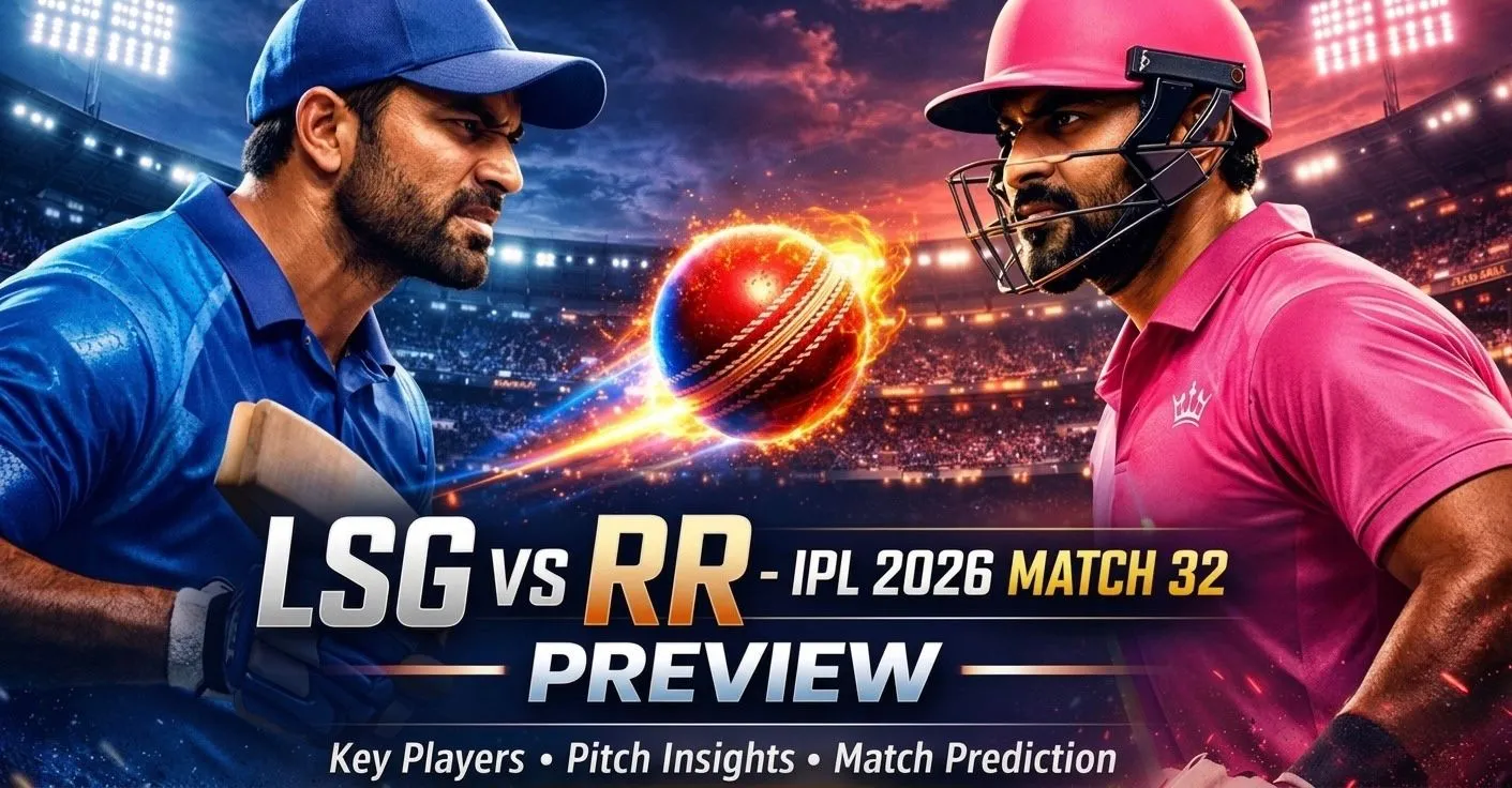 LSG vs RR IPL 2026 match prediction Ekana pitch report betting analysis