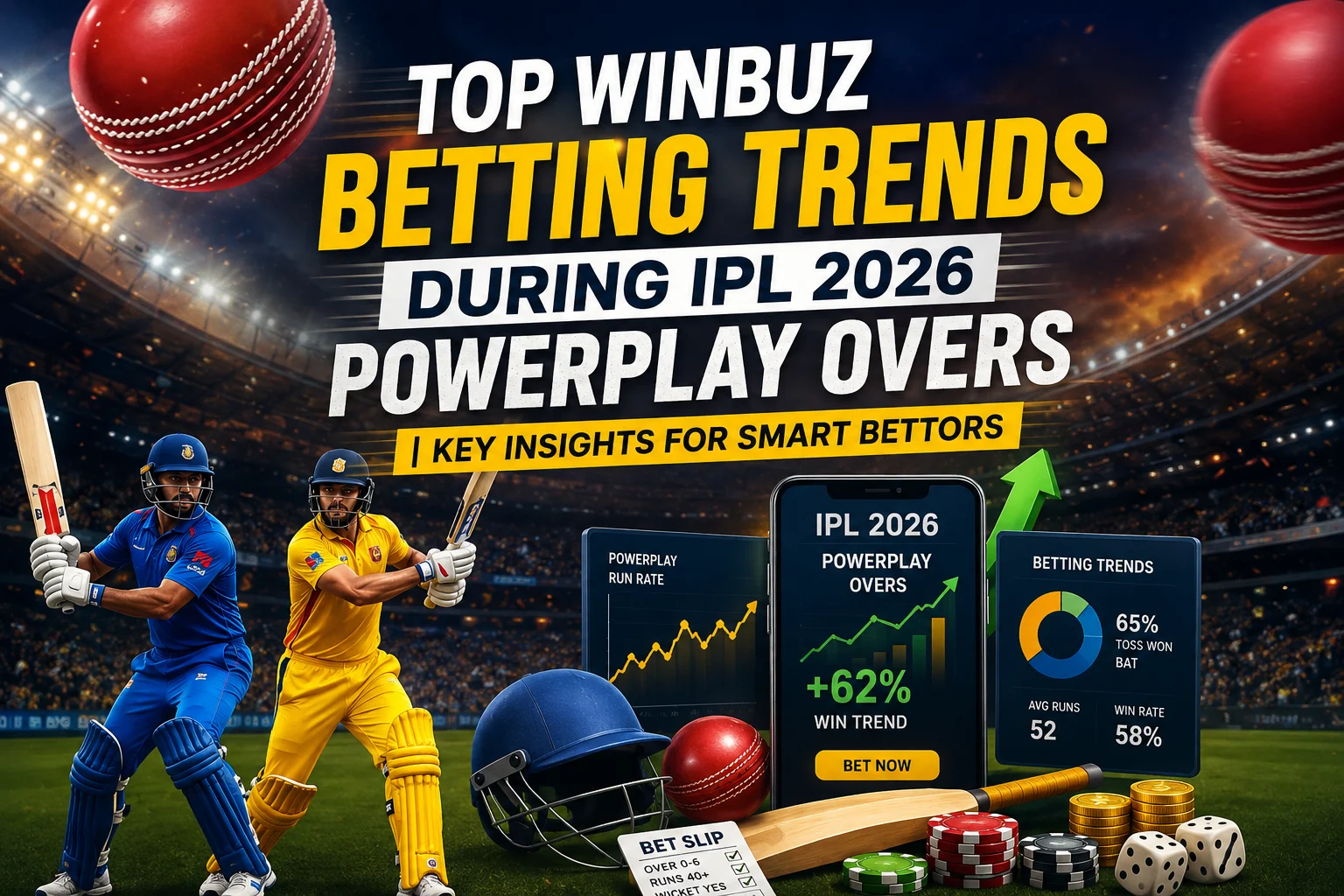 Winbuz IPL betting trends and powerplay betting insights during IPL 2026 matches.