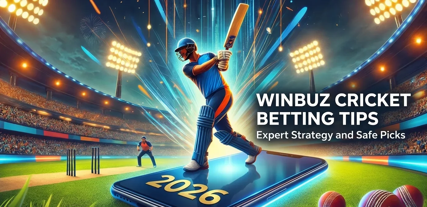 Winbuz Cricket Betting Tips guide featuring IPL 2026 betting strategies, player form analysis, live odds tracking, and safe betting insights.